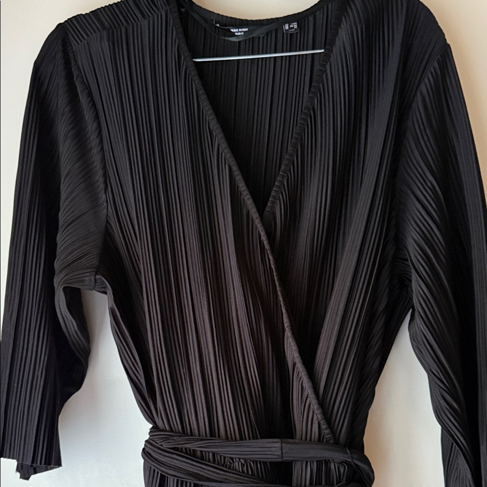 Vero Moda Black Pleated Dress